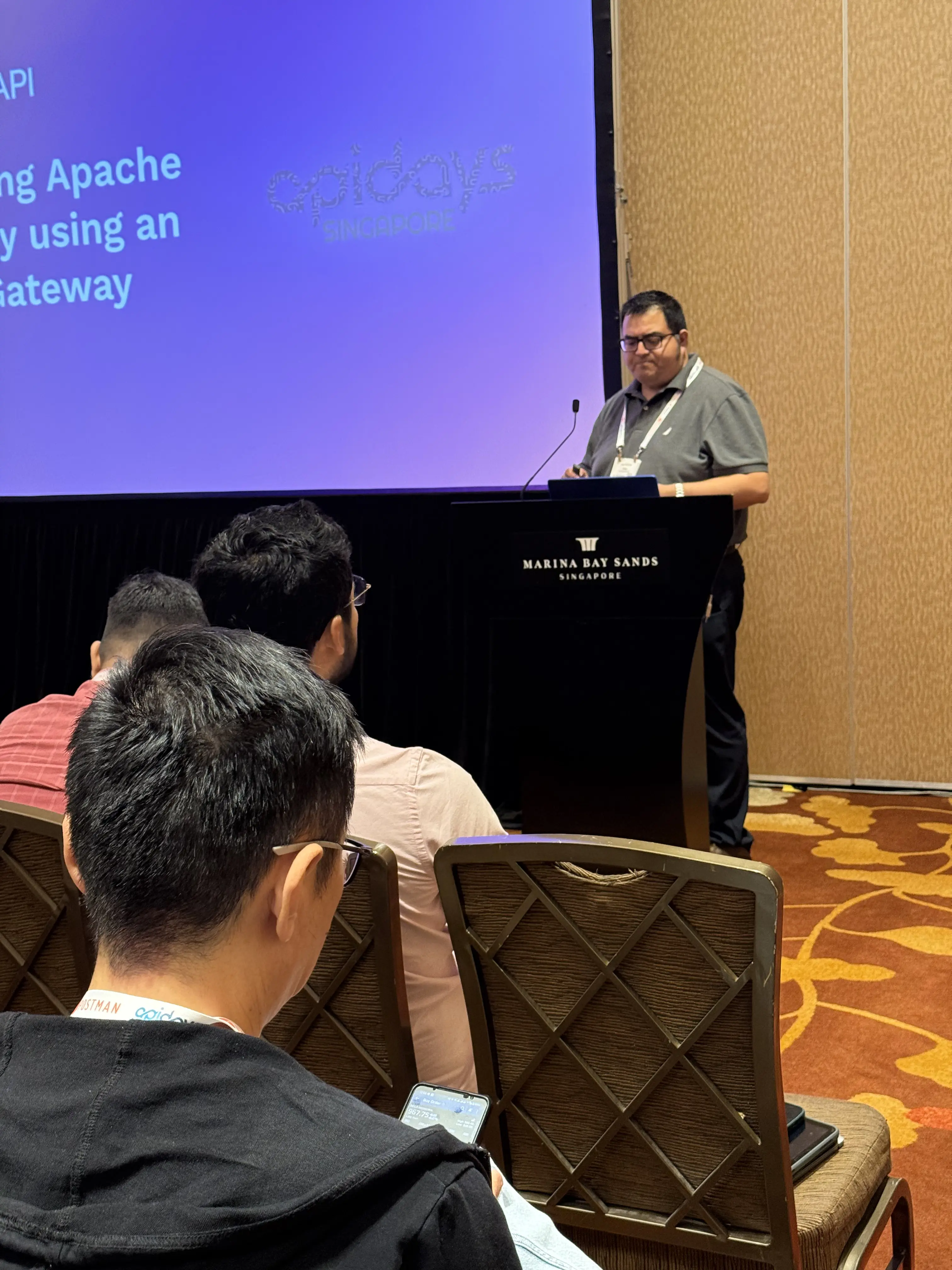 Hugo presenting Enhancing Kafka Security and Control with Event Gateways.